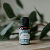 Cleanse blend is made of lemon, lavender and peppermint essential oils
